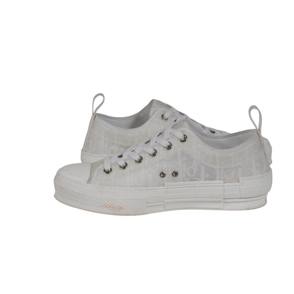 Christian Dior Womens B23 Low Top Sneakers US 5 EU 38 White Oblique Trainers - Picture 9 of 11